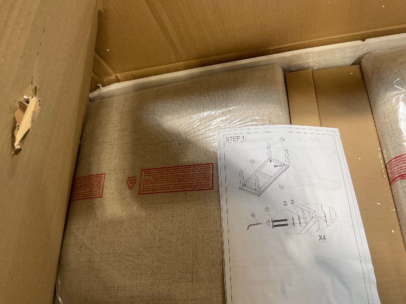 Photo 1 of **TABLE NOT INCLUDED/ BOX 1 OF 2 ** Ball & Cast 6 Piece Dining Table Set with 4 Chairs & 1 Bench,Living Room Furniture W/ 60" Rectangle Marbled Veneers Tabletop Kitchen Desk,for Restaurant,Home Bistro,White