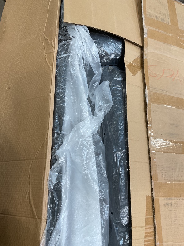 Photo 1 of **SELLING FOR PARTS AS PARTIAL SET. TWO OF THREE BOXES.**MGlasFlength Sectional Couches for Living Room, Convertible 4 Seat Modular Sectional Sofa Set for Living Room, L Shaped Couch or U Shaped Couch with Storage Ottoman for Apartment, Leather Black