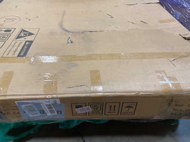 Photo 1 of **SCRAPE DAMAGE ON POOL Q**MegaChoice 6-7 Ft Folding Pool Table, Portable Pool Table, Billiard Table Set Includes Balls, Cues, Chalks and Brush, for Family Game Room, Adult Rrec Room, Basements (Black, 7FT)