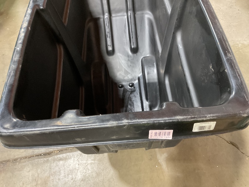 Photo 1 of **MINOR USE WEAR**Rubbermaid Commercial Products Tilt Dump Truck/Trash Cart/Garbage Collection/Recycling, 1/2 Cubic Yard, Waste Collection, 1250 lbs capacity, Black, for Office/Warehouse/Facility Management