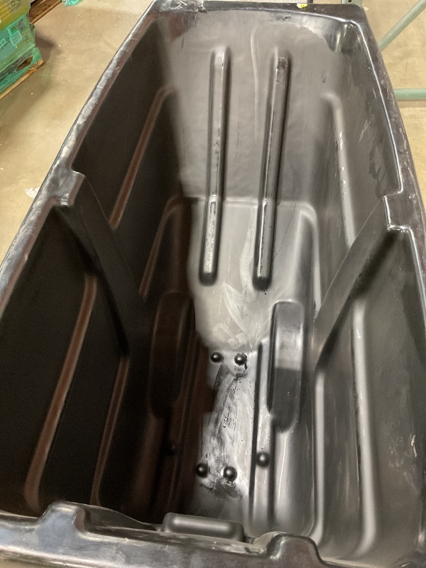 Photo 1 of **MINOR USE WEAR**Rubbermaid Commercial Products Tilt Dump Truck/Trash Cart/Garbage Collection/Recycling, 1/2 Cubic Yard, Waste Collection, 1250 lbs capacity, Black, for Office/Warehouse/Facility Management