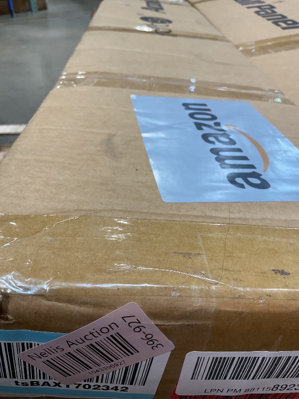 Photo 1 of **DIRT**Art3d 4-Piece Wood Slat Acoustic Panels for Stylish Decor and Noise Reduction, 3D Textured Panel for Ceiling and Wall, Walnut