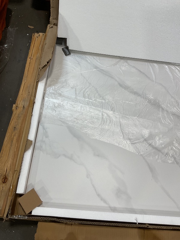 Photo 1 of **TABLETOP ONLY. NO LEGS**Dining Table, Sintered Stone Kitchen Table, 63" Grey Modern Rectangular Slate Patio Table with Metal Legs, Indoor Outdoor Stone Dining Table for Patio, Backyard, Scratch and Heat Resistant