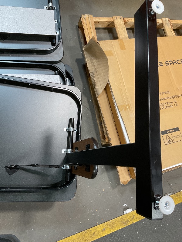 Photo 1 of **SCRAPE DAMAGE**60" GRAY GRANITE THERMAL-FUSED LAMINATE TOP FOLDING SEMINAR TABLE WITH PANEL LEGS