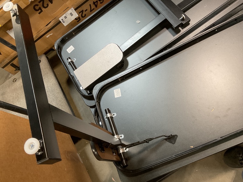 Photo 1 of **SCRAPE DAMAGE**60" GRAY GRANITE THERMAL-FUSED LAMINATE TOP FOLDING SEMINAR TABLE WITH PANEL LEGS