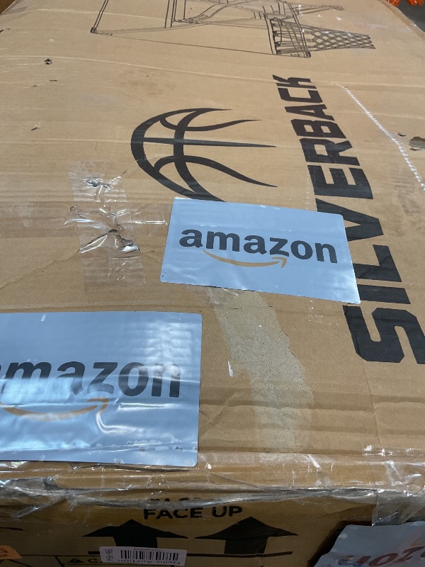 Photo 1 of **MISSING HARDWARE **Silverback NXT 54" Wall Mounted Adjustable-Height Basketball Hoop with QuickPlay Design