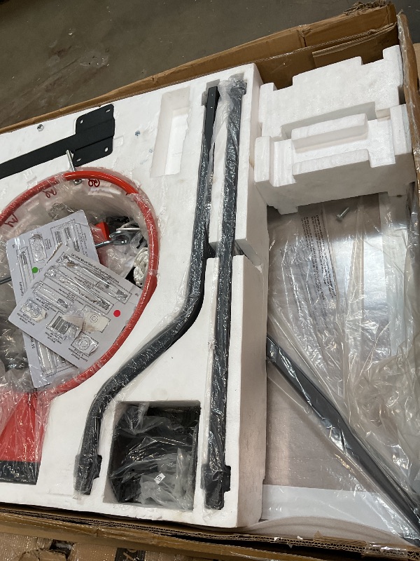 Photo 1 of **MISSING HARDWARE **Silverback NXT 54" Wall Mounted Adjustable-Height Basketball Hoop with QuickPlay Design