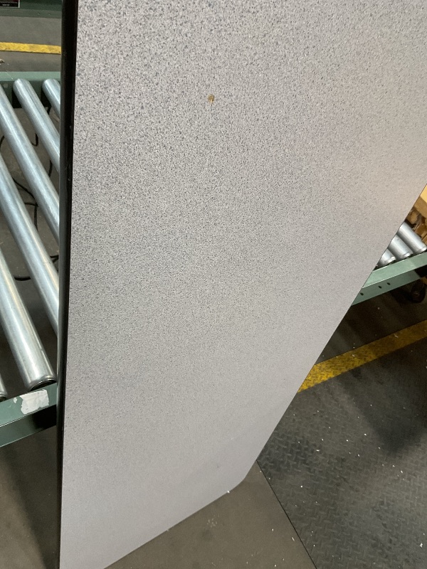 Photo 1 of **CHIP. SCRAPES**60" GRAY GRANITE THERMAL-FUSED LAMINATE TOP FOLDING SEMINAR TABLE WITH PANEL LEGS