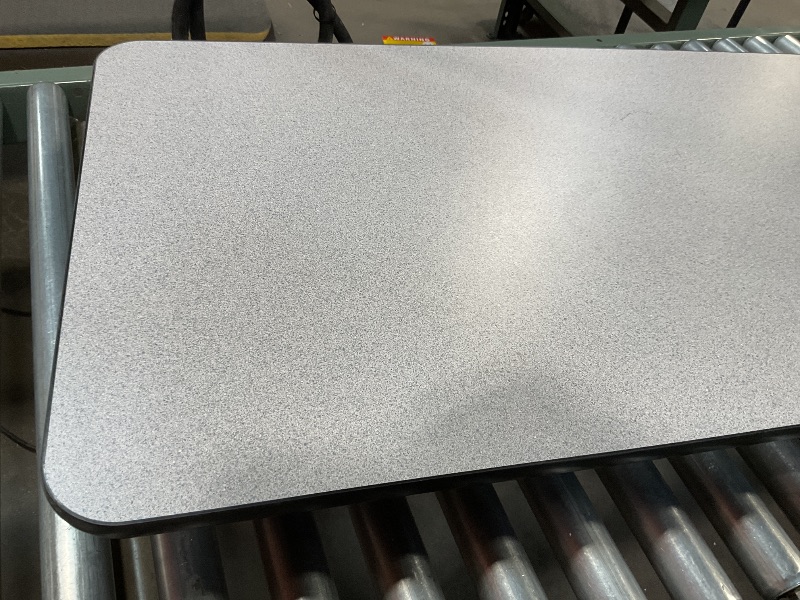 Photo 1 of **SCRAPES**60" GRAY GRANITE THERMAL-FUSED LAMINATE TOP FOLDING SEMINAR TABLE WITH PANEL LEGS