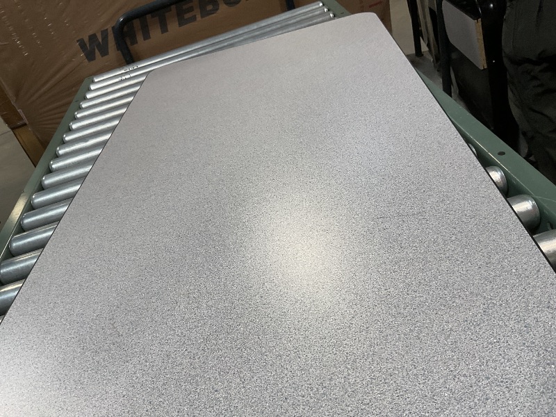 Photo 1 of **SCRAPES**60" GRAY GRANITE THERMAL-FUSED LAMINATE TOP FOLDING SEMINAR TABLE WITH PANEL LEGS