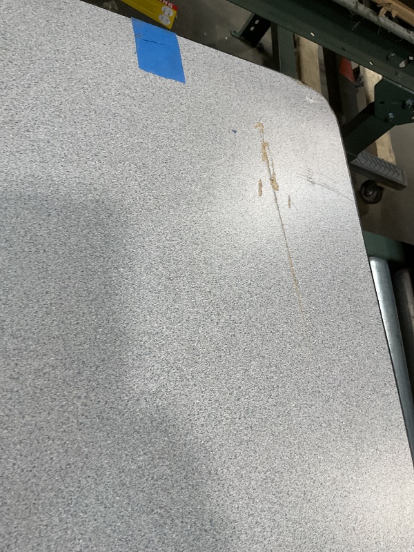 Photo 1 of **SCRATCHES. SCRAPES. MAJOR DAMAGE TO EDGE BY LIP**60" GRAY GRANITE THERMAL-FUSED LAMINATE TOP FOLDING SEMINAR TABLE WITH PANEL LEGS