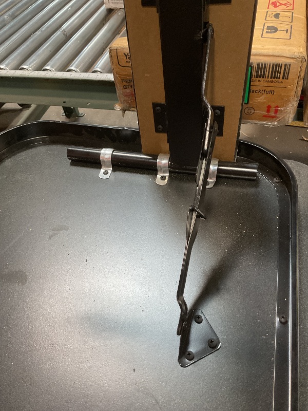 Photo 1 of **SCRATCHES. SCRAPES. CRACKING**60" GRAY GRANITE THERMAL-FUSED LAMINATE TOP FOLDING SEMINAR TABLE WITH PANEL LEGS