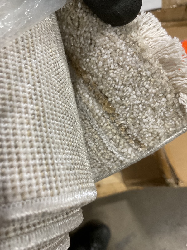 Photo 1 of **DIRTY FROM TRANSPORT **Loloi Amber Lewis Cali Collection CIL-02 Natural/Slate 5'-3" x 7'-6" Accent Rug