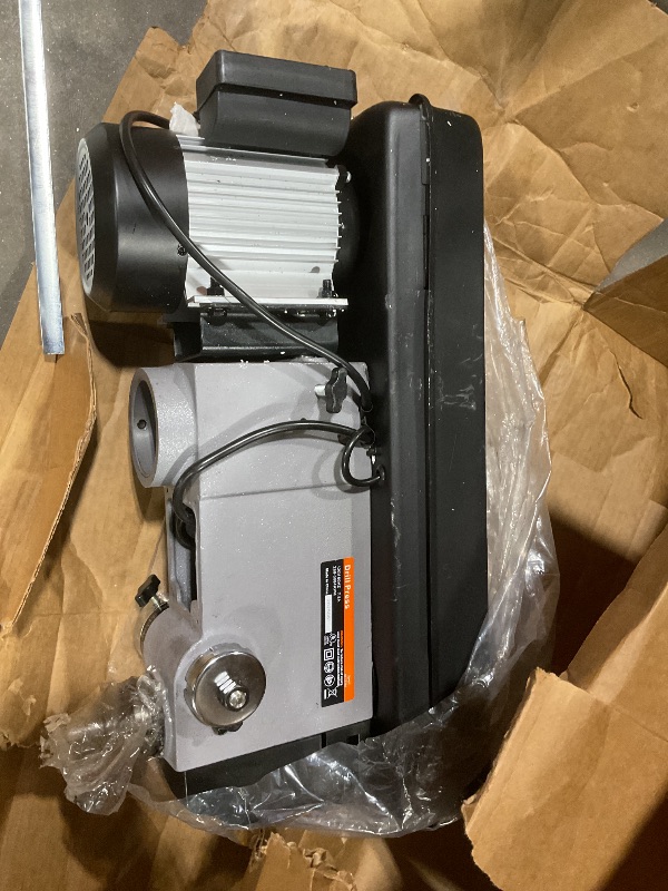Photo 1 of **MAJOR DAMAGE TO MULTIPLE PARTS. SELLING FOR PARTS**15 in Floor Drill Press, 7.5 Amp 120V Pure Copper Motor, 288-3084 RPM Variable Speed Cast Iron Bench Drill Press, 0-45° Tilting Worktable, Tabletop Drilling Machine for Wood Metal