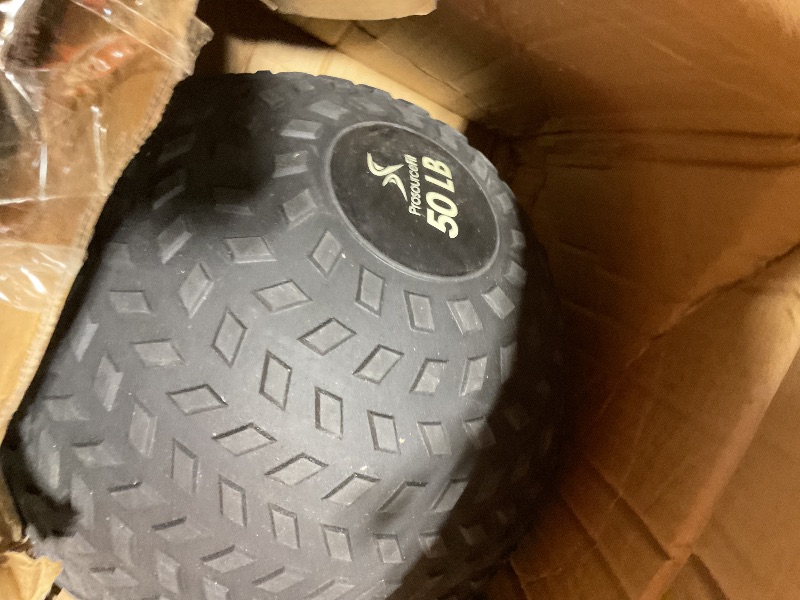 Photo 1 of **NEEDS AIR**ProsourceFit Slam Medicine Balls 5, 10, 15, 20, 25, 30, 50lbs Smooth and Tread Textured Grip Dead Weight Balls for Strength and Conditioning Exercises, Cardio and Core Workouts