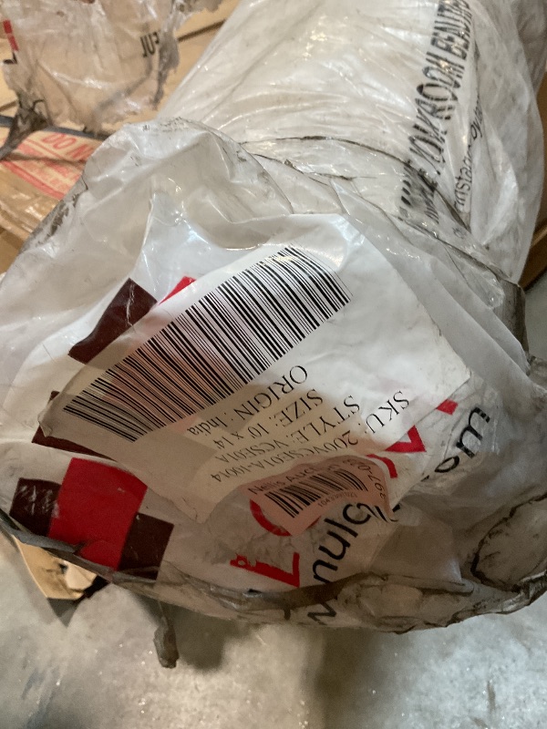 Photo 1 of **DIRT AND SCRAPE DAMAGE FROM TRANSPORT **Louie Diamond Checkerboard Jute Natural 10 ft. x 14 ft. Area Rug