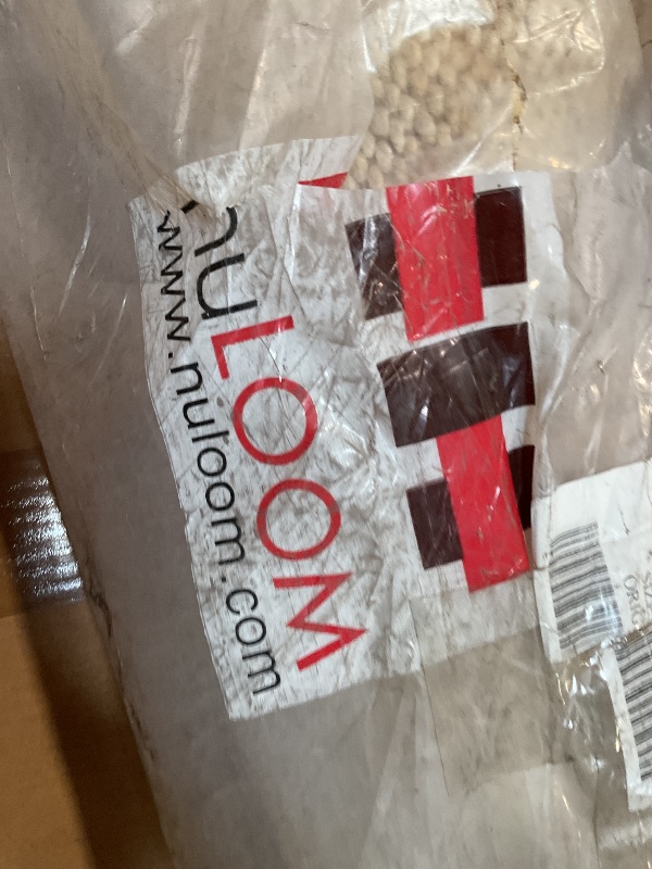 Photo 1 of **DIRT AND SCRAPE DAMAGE FROM TRANSPORT **Louie Diamond Checkerboard Jute Natural 10 ft. x 14 ft. Area Rug