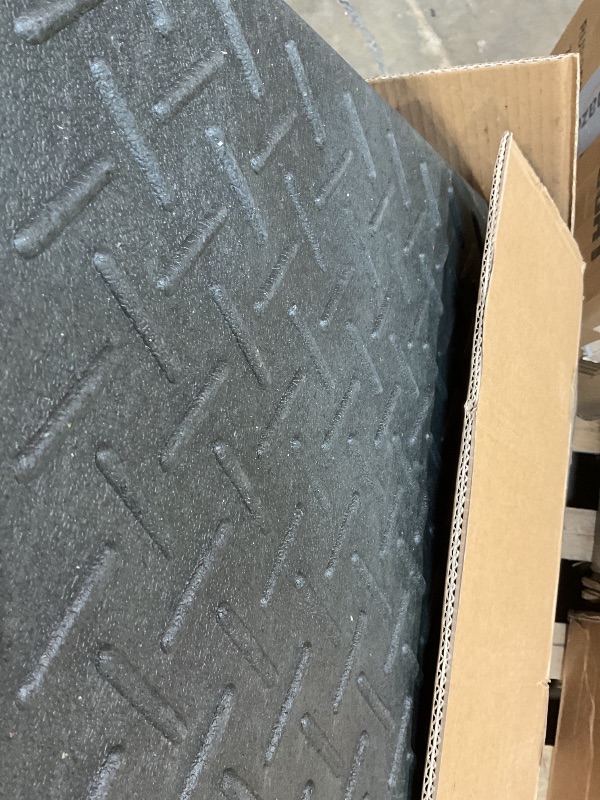 Photo 1 of **MISSING HARDWARE **Nilight Rubber Curb Ramps, 7" Rise Height Heavy Duty Rubber Threshold Ramp, Portable Driveway Ramps for Cars Wheelchairs Scooter Lawn Mower, 7000lbs Load Capacity, 2 Pack, Black