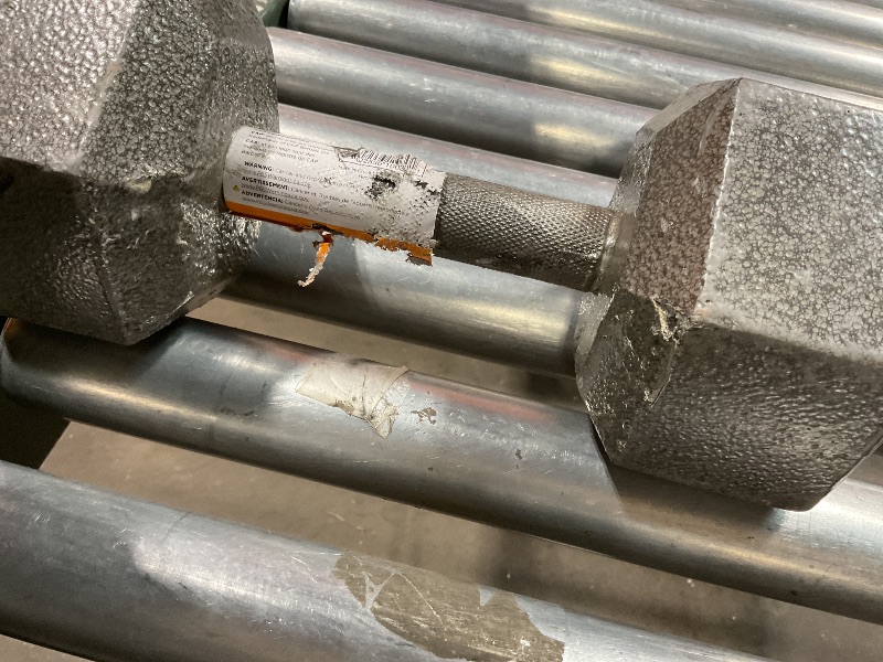 Photo 1 of **CHIPS AND SCRAPES**CAP Barbell Solid Hex Dumbbell, Single (30-Pound)