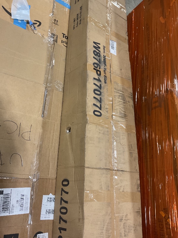 Photo 1 of *ONLY BOX 2 OF 2* Ball & Cast Full Size Daybed with Trundle,Upholstered Trundle Bed W/Bedframe Tufted Button & Copper Nail on Arms Design,No Box Spring Needed,Sofa Bed Frame for Bedroom,Guest Room,Beige