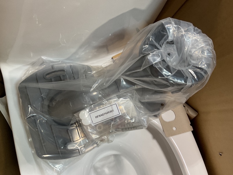 Photo 1 of **MAJOR DAMAGE TO BASE. SELLING FOR PARTS** TOTO® Aquia® IV One-Piece Elongated Dual Flush 1.28 and 0.9 GPF Universal Height, WASHLET®+ Ready Toilet with CEFIONTECT®, Cotton White- MS646234CEMFGN#01