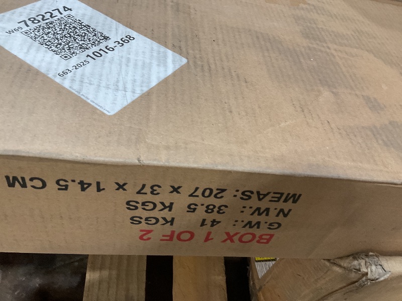 Photo 1 of **SELLING FOR PARTS AS PARTIAL SET. ONE BOX OF TWO**Osparple Twin Size Low Loft Bed, Kids Bed Frame with Shelf, Drawer and Stairs for Girls, Boys, Loft Bed with Storage, Strong Wood Slats Support, White