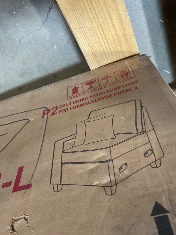 Photo 1 of **SELLING FOR PARTS AS PARTIAL SET. TWO OF FOUR BOXES. CENTER AND LEFT PIECES**YOPTO 127" L-Shaped Sectional Couch with Movable Ottoman & 6 Throw Pillows,7 Seat Chenille Upholstered Sofa W/2 Cup Holder,USB Port & Hidden Storage Box,DIY Combination,for Liv