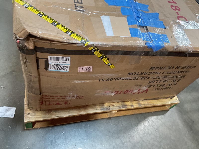 Photo 1 of **SELLING FOR PARTS AS PARTIAL SET. TWO OF FOUR BOXES. CENTER AND LEFT PIECES**YOPTO 127" L-Shaped Sectional Couch with Movable Ottoman & 6 Throw Pillows,7 Seat Chenille Upholstered Sofa W/2 Cup Holder,USB Port & Hidden Storage Box,DIY Combination,for Liv