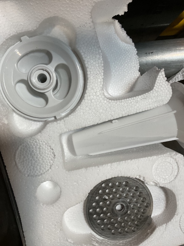 Photo 1 of **MISSING A PIECE. SELLING FOR PARTS. SCUFFS***Weston Electric Meat Grinder & Sausage Stuffer, #12 750 Watt, 1 HP Motor, Grinds 4 lbs Per Minute, Includes Stainless Steel Grinding Plates, Die-Cast Aluminum (33-1301-W)