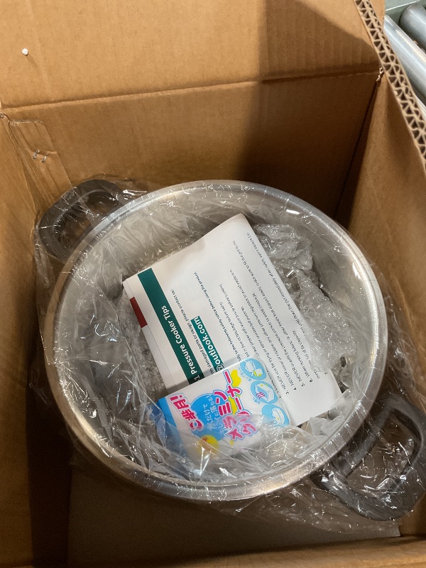 Photo 1 of 3-In-1 304 Stainless Steel Pressure Cooker 10 QT: [Explosion-Proof] [3 PSI Settings], One-Hand Locking, Induction Compatible, Glass Lid & Steamer Rack Included, Olla de Presion