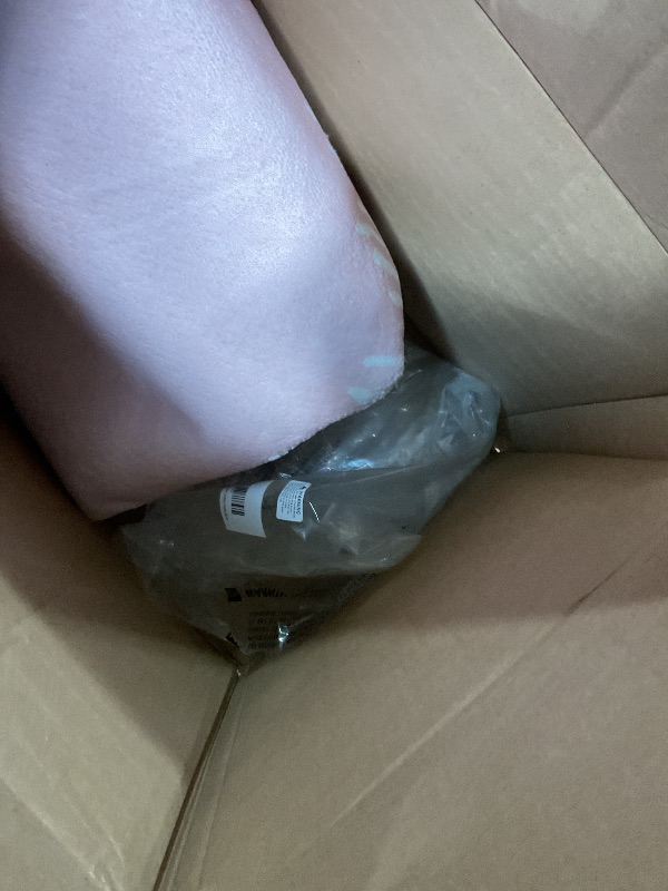 Photo 1 of **DIRT FROM TRANSPORT **Lacomfy Kids Rug - 4Ft Round Modern Abstract Area Rug for Girls, Chic Sunshine Pink, Nonslip Bedroom Carpet for Kids, Playroom, Living Room, Indoor Home Decor