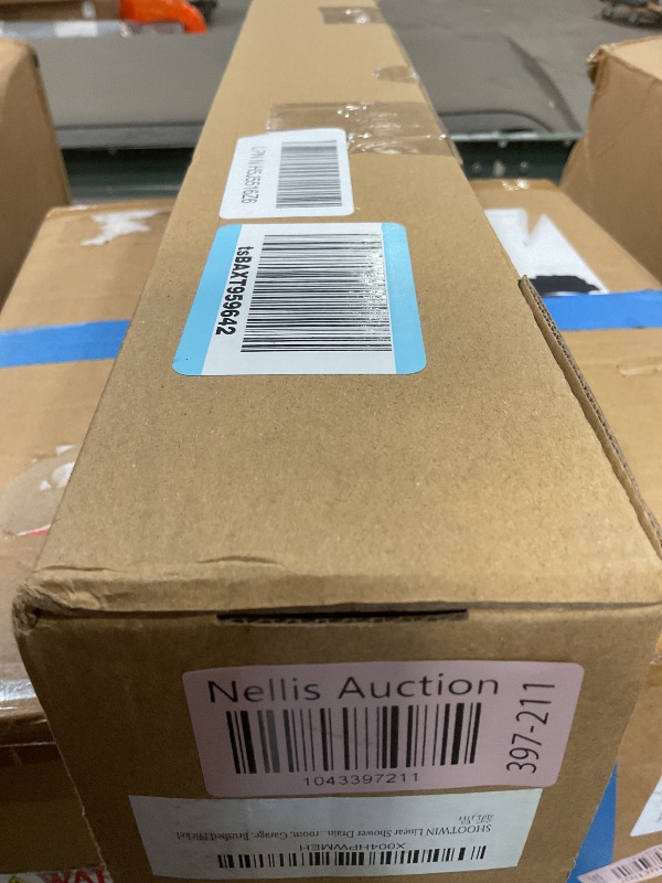 Photo 1 of 24-Inch Linear Shower Drain with Tile Insert Grate, SUS 304 Stainless Steel Linear Drain, Brushed Nickel Long Rectangle Shower Floor Drain with Leveling Feet, Hair Strainer, Fits Bathroom