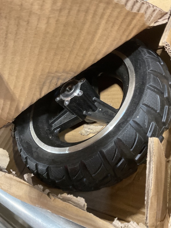 Photo 1 of 10x2.70-6.5 Solid Tire, 10 Inch Electric Scooter Solid Wheel Puncture-Proof Tire Replacement for Evercross H5 70/65-6.5 Electric Scooter Super-Grip Replacement Wheel
