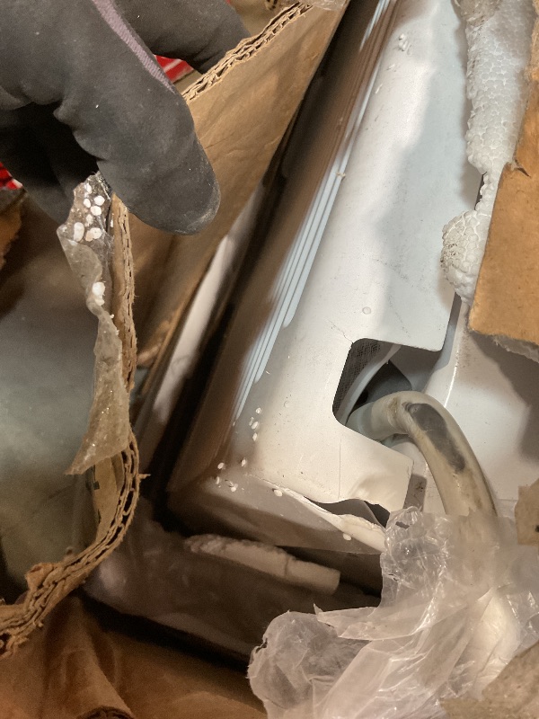 Photo 1 of **CORNER OF COVER IS CRACKED**Keystone 14,000 BTU Wall Mounted Air Conditioner with Supplemental Heat and Dehumidifier Function, 230V, Wall AC for Living Room and Large Rooms up to 700 Sq.Ft., Quiet, High Efficiency AC with Remote