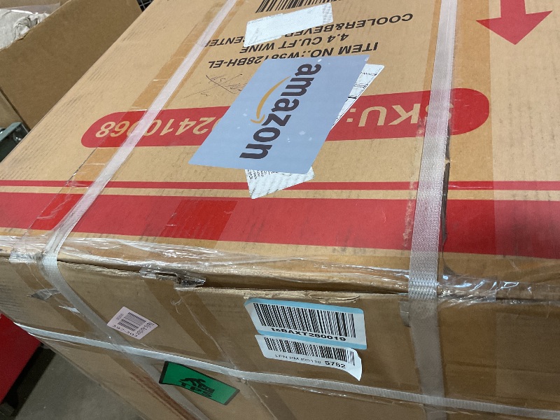 Photo 1 of **SELLING FOR PARTS. GLASS DOOR BROKENElectactic 37 Bottle Wine Fridge,Freestanding 145 Can Beverage Refrigerator with Smart Temperature Control?4.5 CU FT Quiet Mini Fridge with Child Lock Panel for Family Restaurant Bar, Black