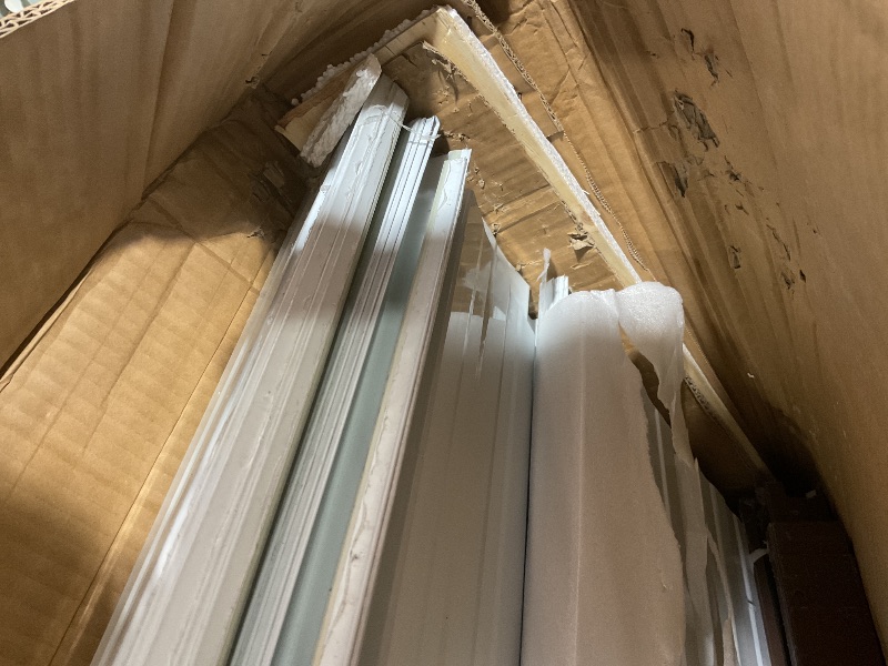 Photo 1 of ***PARTIAL SET*** Ball & Cast 10x8 FT Sheds & Outdoor Storage,Metal Garden Shed with Window,Waterproof Cabinet Foldable House W/Lockable Doors and Roofs,for Storing Bicycles,Lawnmowers,Barbeques,White+Coffee