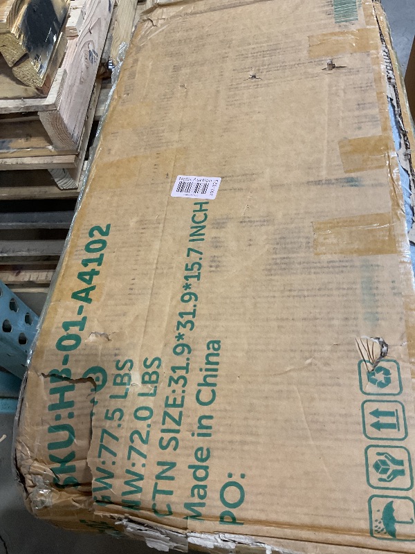 Photo 1 of **SELLING FOR PARTS AS PARTIAL SET. BOX B OF SET**Blue couch cushion and parts