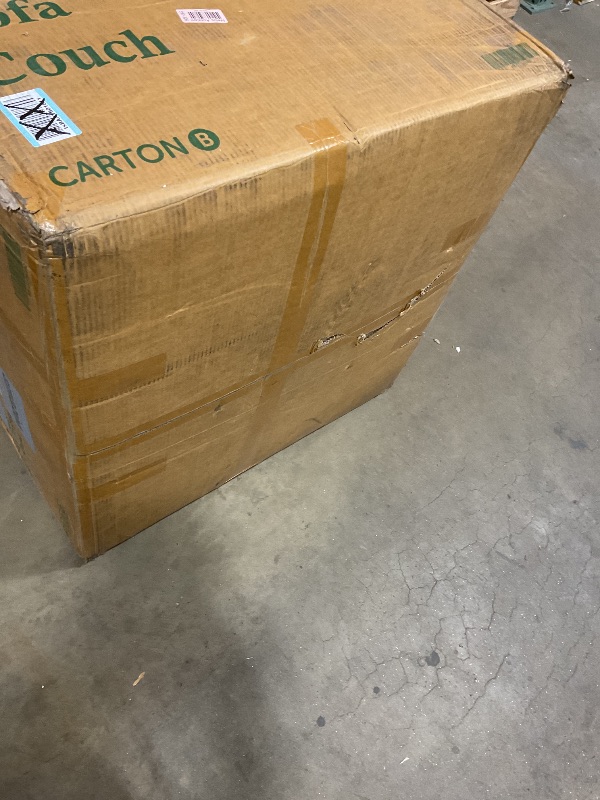 Photo 1 of 	**SELLING FOR PARTS AS PARTIAL SET. BOX B OF SET**Blue couch cushion and parts