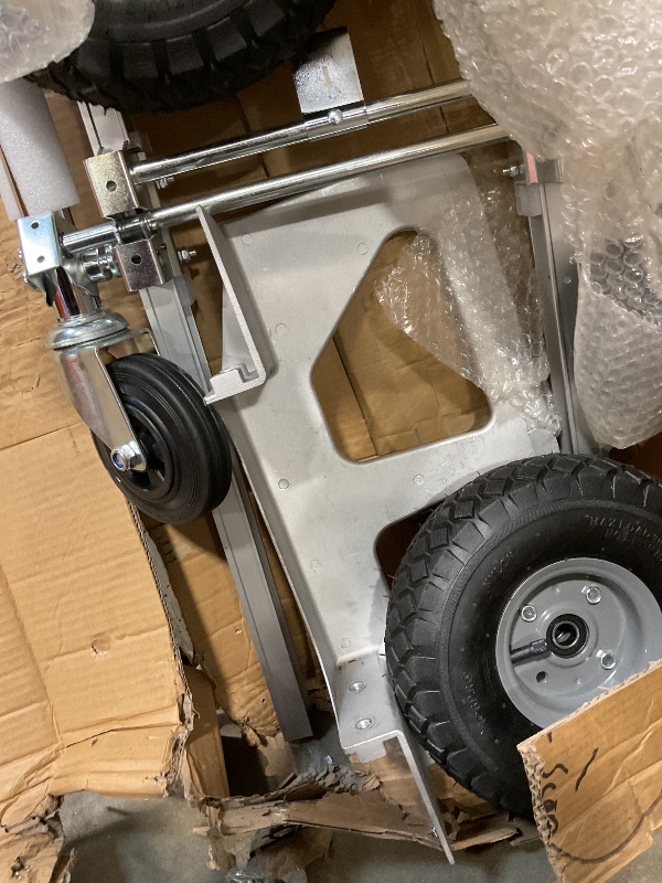 Photo 1 of **MISSING HARDWARE**VEVOR Aluminum Truck, 2 in 1, 800 lbs Load Capacity, Heavy Duty Industrial Convertible Folding Hand Truck and Dolly, Utility Cart Converts from Hand Truck to Platform Cart with Rubber Wheels