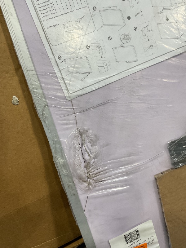 Photo 1 of **DENT. CRACK ON ENDVIZ**-PRO Dry Erase Board/Whiteboard, 72 x 48 Inches, Wall Mounted Board for School Office and Home 6' x 4'