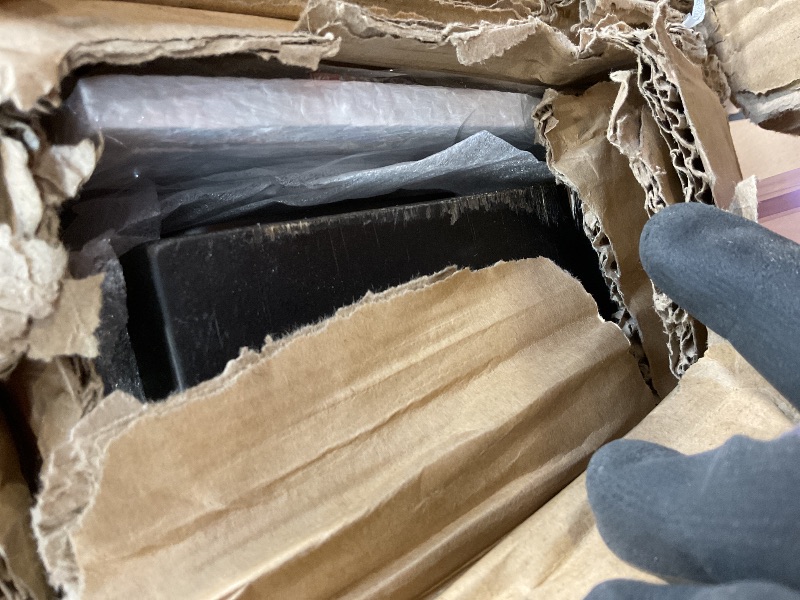 Photo 1 of **SCRAPE DAMAGE**Mellow Naturalista Grand 12 Inch Solid Wood Platform Bed with Wooden Slats, Easy Assembly, Queen, Black