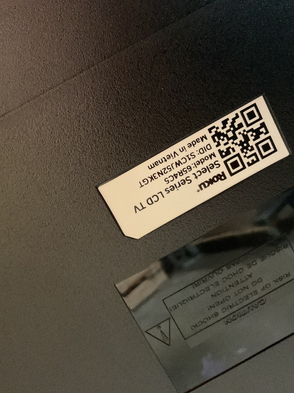 Photo 1 of **TV ONLY**Roku Smart TV 2025 – 65-Inch Select Series, 4K HDR TV – RokuTV with Enhanced Voice Remote – Flat Screen LED Television with Wi-Fi for Streaming Live Local News, Sports, Family Entertainment