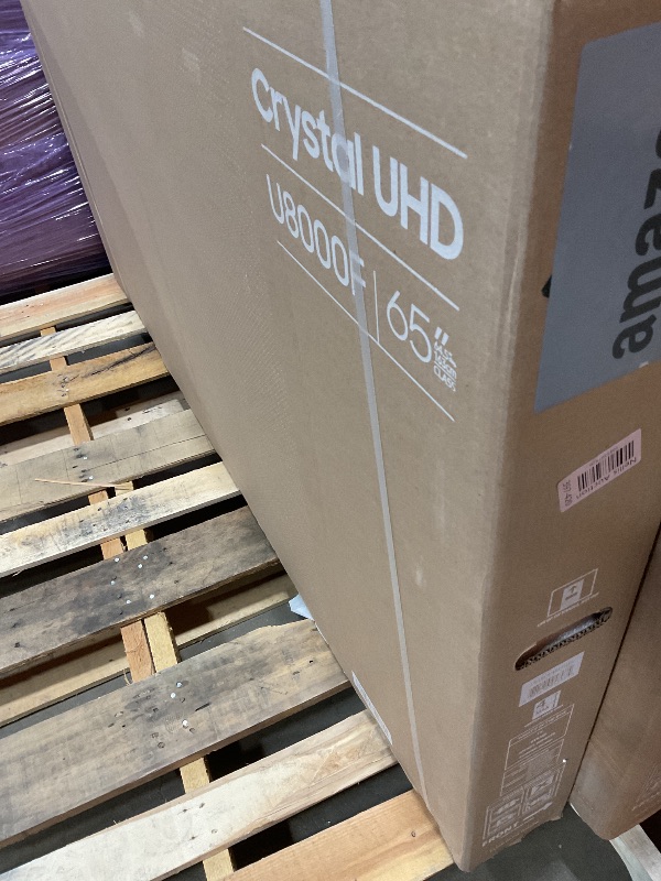 Photo 1 of ** DAMAGE TO TOP PIXELS OF SCREEN**Samsung 65-Inch Class Crystal UHD U8000F 4K Smart TV (2025 Model) Endless Free Content, Crystal Processor 4K, MetalStream Design, Knox Security, Alexa Built-in