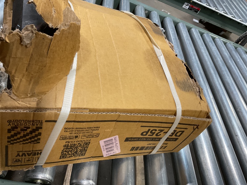 Photo 1 of **WET DAMAGE**BalanceFrom Rubber Hex Dumbbells, 25lb Pair, Black