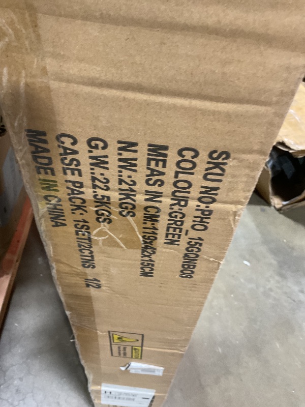 Photo 1 of **SELLING FOR PARTS AS PARTIAL SET. BOX ONE OF TWO**Large 27x10x7 ft Outdoor Walk-in Greenhouse with 16 Mesh Windows & Swing Door, 325x120 in Heavy-Duty Galvanized Steel Frame and Thick PE Cover for Full Protection, Green Garden Plant House for Backy