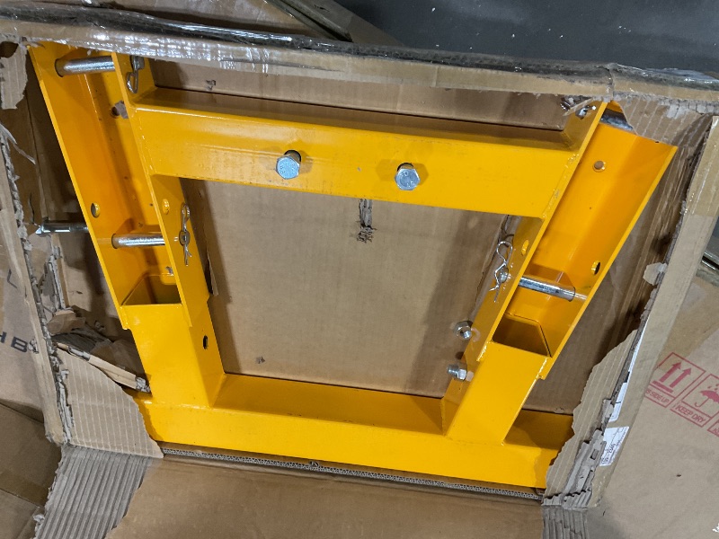 Photo 1 of **SELLING FOR PARTS AS PARTIAL SET. SCRAPES**2 Ton Hydraulic Engine Hoist with Lever Stabilizer, Cherry Picker Engine Hoist, 4400LBS Heavy Duty Garage Crane with 6 Swivel Casters & Adjustable Telescopic Boom, for Auto Repair & Workshop (Yellow)