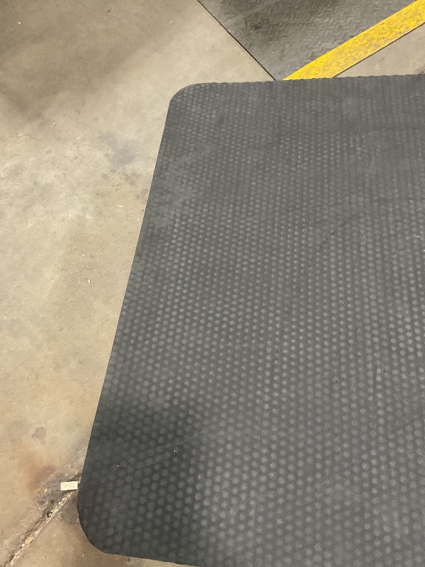 Photo 1 of **SCRAPES AND HOLES**KANGAROO Thick Ergonomic Anti Fatigue Mats for Kitchen Floor, 70x24 Runner, Cushioned Standing Office Desk Mat, Waterproof Scratch Resistant Topside, Supportive All Day Comfort Padded Foam Rugs, Red