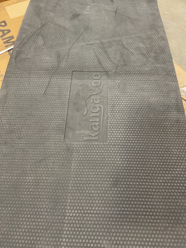 Photo 1 of **SCRAPES AND HOLES**KANGAROO Thick Ergonomic Anti Fatigue Mats for Kitchen Floor, 70x24 Runner, Cushioned Standing Office Desk Mat, Waterproof Scratch Resistant Topside, Supportive All Day Comfort Padded Foam Rugs, Red