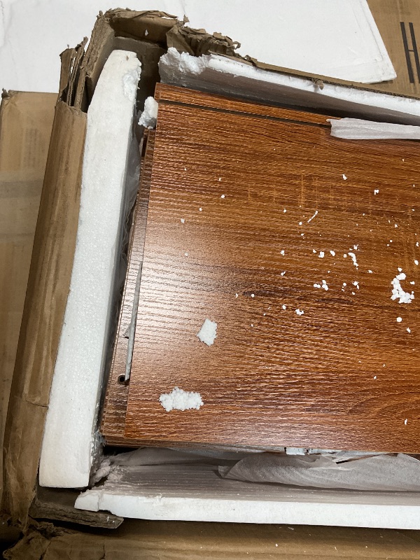 Photo 1 of **DAMAGE TO CORNER**Tribesigns Vintage Walnut Storage Cabinet Set, Freestanding Floor Cabinet, Classic 59 inches Sideboard, Wood Buffet Cabinet with Doors, Large Storage Cabinet for Living Room, Dining Room, Garage