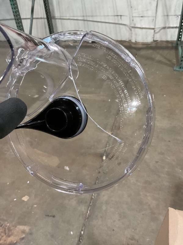 Photo 1 of **SELLING FOR PARTS. CRACKED HEAD PIECE**Hamilton Beach Food Processor & Vegetable Chopper for Slicing, Shredding, Mincing, and Puree, 10 Cups + Easy Clean Bowl Scraper, Black and Stainless Steel (70730)